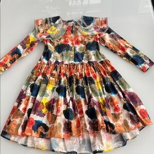 Wolf & Rita watercolor eyelet collar dress ❤️